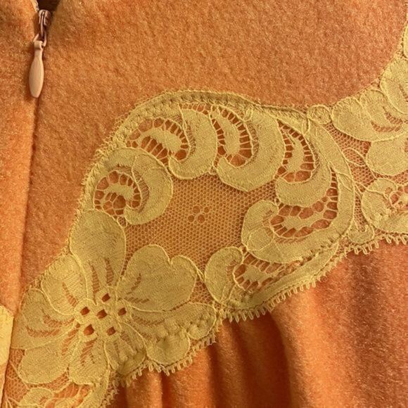 pink vintage Vassarette fleece nightgown robe - Picture 4 of 10